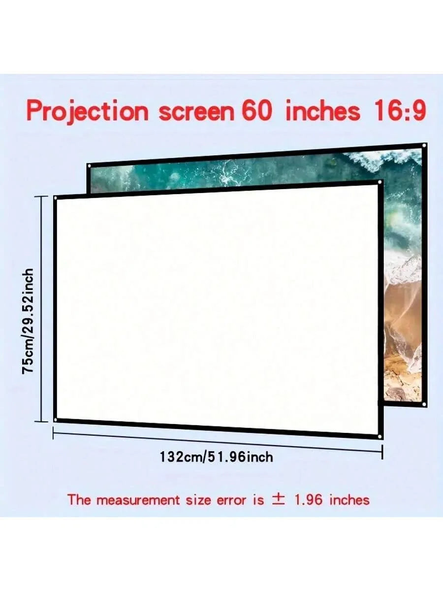 Smart Mini Portable Projector, 180° Adjustable Angle, Compatible, USB, Smartphone, TV Box, Laptop-for Movies and Presentations