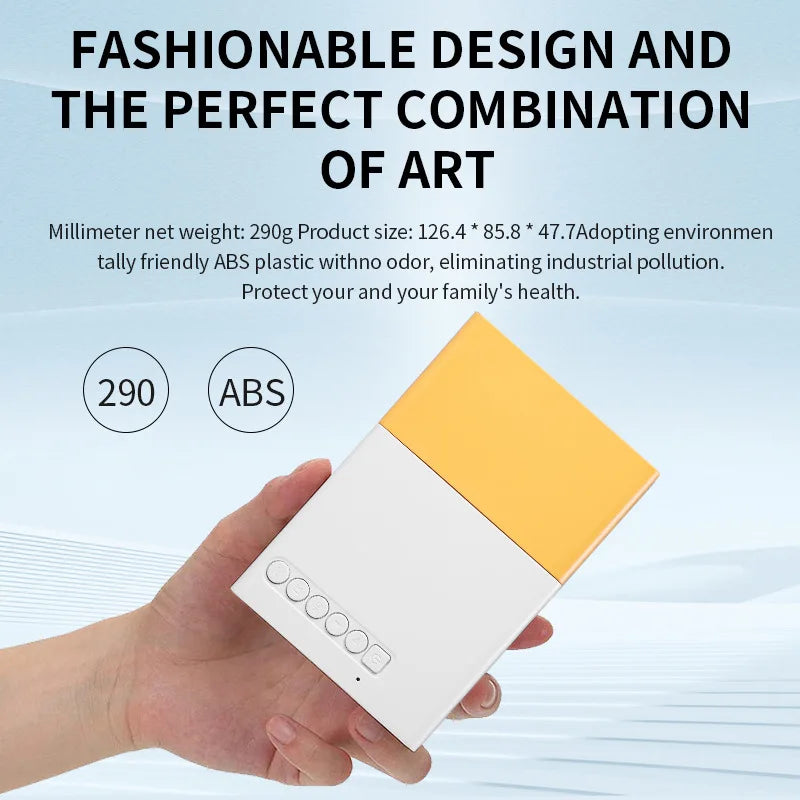 Smart Mini Portable Projector, 180° Adjustable Angle, Compatible, USB, Smartphone, TV Box, Laptop-for Movies and Presentations